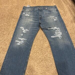 Levi Strauss & Co good condition. Light blue distressed jeans size 42 W and 32 L